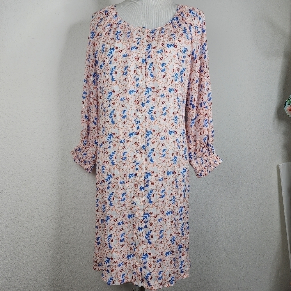 PLUS‎ SIZE XL COLLECTIVE CONCEPTS FLORAL DRESS NWT FALL WINTER SPRING - Picture 7 of 16